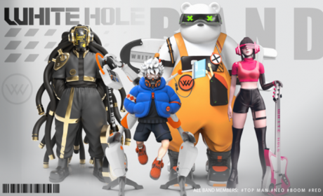 来自白洞宇宙的虚拟乐队“WHITE HOLE”登陆2023潮流艺术玩具展